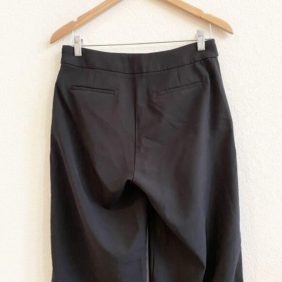 CALVIN KLEIN Pleated Front Wide Leg Pants w/pockets Size 4 Black - Picture 6 of 8